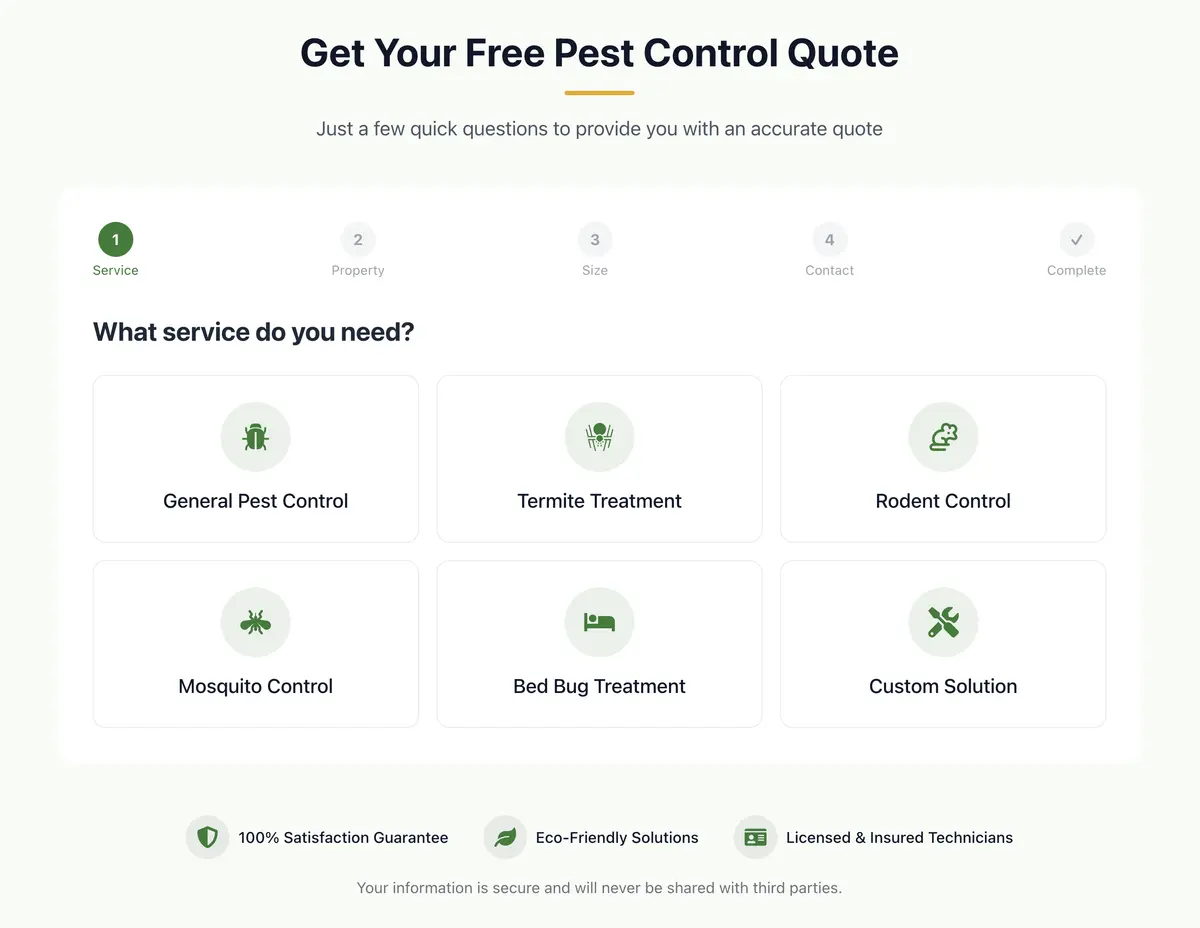 Multi-Step Quote Request System