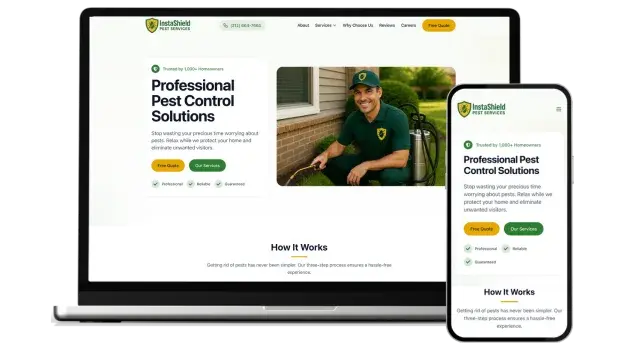 Pest Control Website Preview